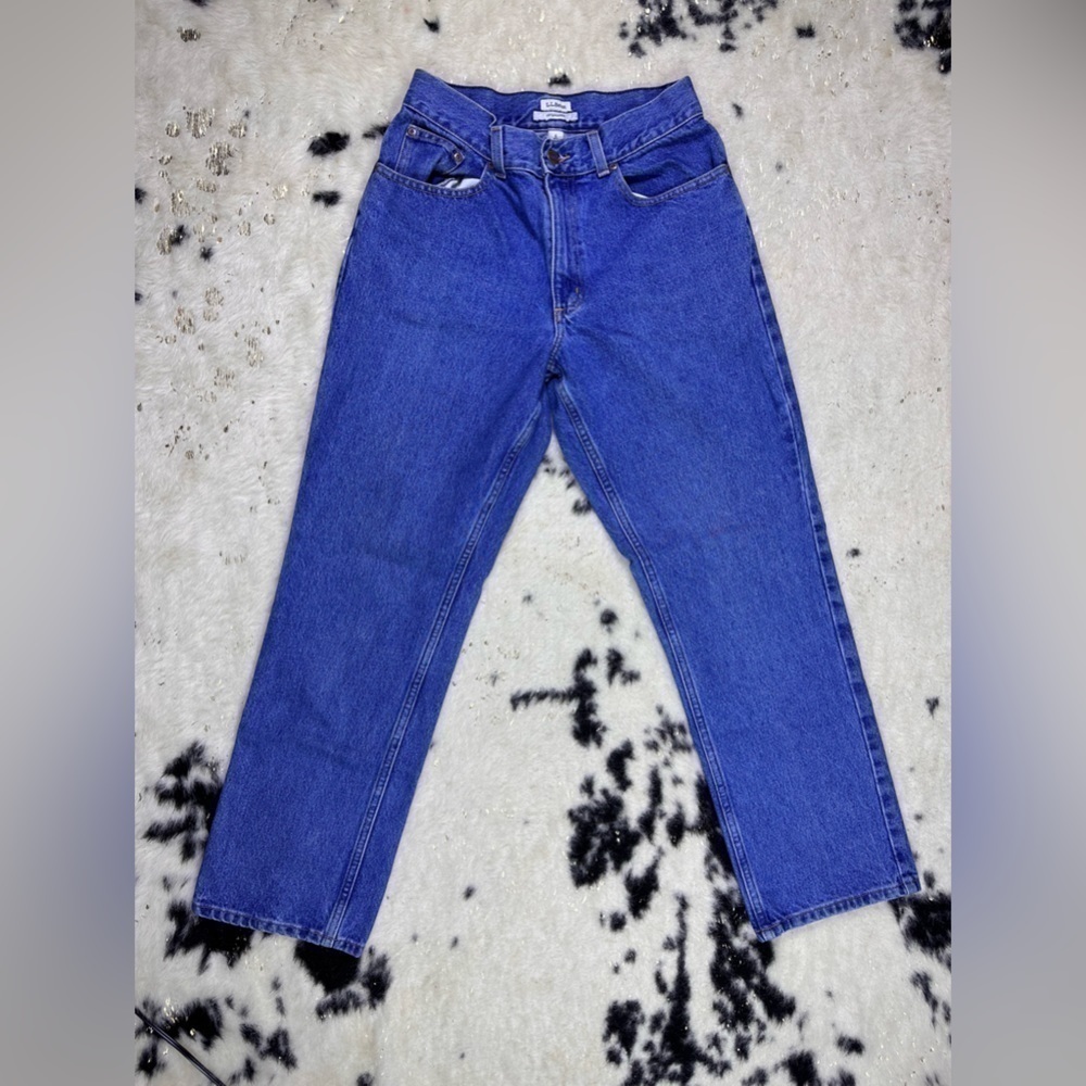 L.L. Bean Medium Wash Vintage High Rise Original Fit Denim Jeans Size 6